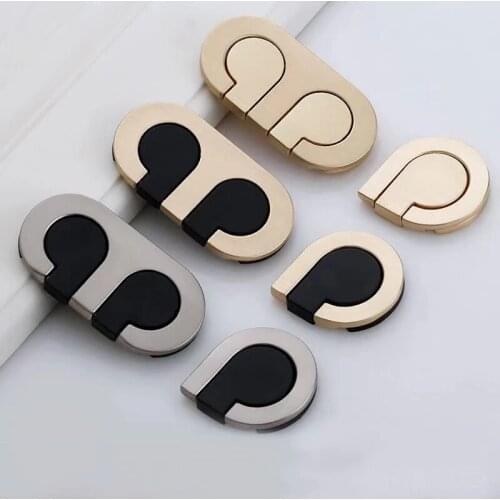 Modern Simple Hidden Handle Fashion Interior Drawer Pulls Door Knob Kitchen Cabinet Handle Decoration Furniture Hardware