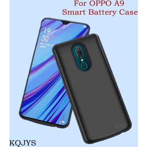 KQJYS 6500mAh External Power Bank Battery Charger Cases for OPPO A9 Battery Case Portable Power Case Battery Charging Cover