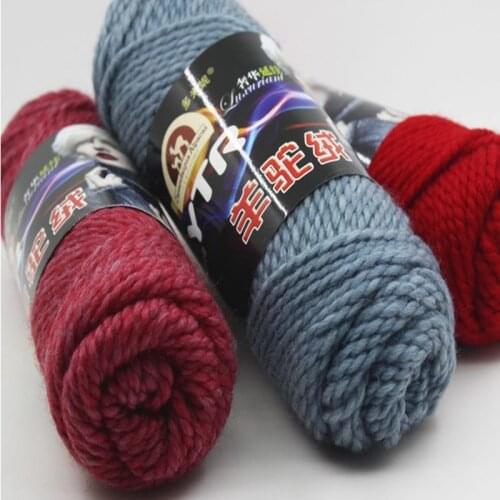 High Quality 300g/3 ball Alpaca Wool Crochet Thick Yarn For Knitting Laine Chunky Baby wool Yarns Crochet threads