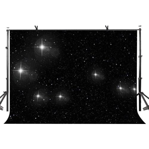 7x5ft Starry Sky Backdrop Starry Black Shining Starry Sky Photography Background and Studio Photography Backdrop Props