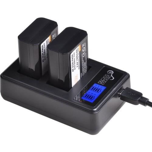 2x NP FW50 NPFW50 NP-FW50 Battery Bateria + LCD Dual Charger for Sony Alpha a6500 a6400 a6300 a6000 a5000 a3000 NEX-3 a7R