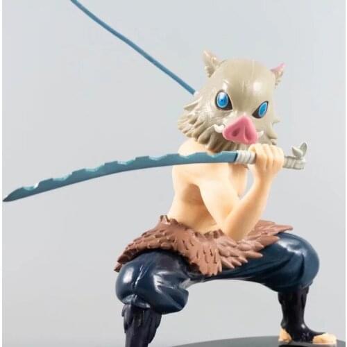 Tronzo Action Figure Demon Slayer Kimetsu no Yaiba Hashibira Inosuke PVC Figure Model Toys Kimetsu Inosuke Figurine Dolls Gifts