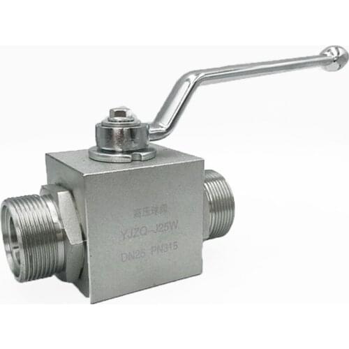 High Pressure Hydraulic Ball Valve Male Thread Hydraulic Ball Valve YJZQ/KHB-J6W J8W J10W J15W J20W J25W J32W