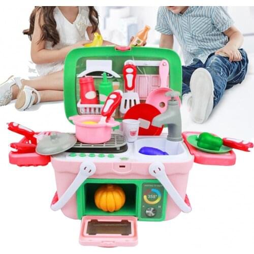 Children Simulation Food Cooking Color Changing Barbecue Kitchen Play House Toy Children Early Learning Exercise Baby Kids Game