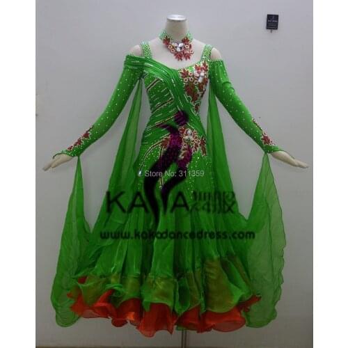 KAKA DANCE B1422,New Dance Wear Ballroom Standard Dance Dress,Waltz Competition Dress,Women,Ballroom Dance Dress