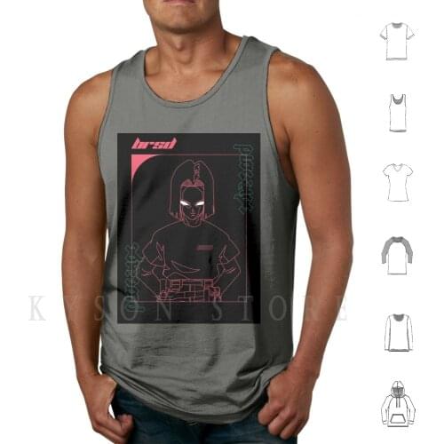 Android 17 X Brsd Tank Tops Vest Sleeveless Dbz Android17 Android Streetart Graffiti Cell Frieza Anime Manga