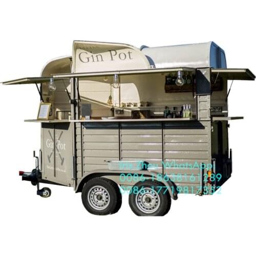 Mobile shawarma food truck hamburger horse box food trailer for sale