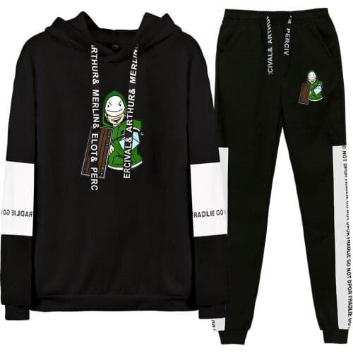 Dream Smp Merch Dreamwastaken Hoodie Mens Sportswear Sets Tracksuit Two Piece Set Top and Pants Sweat Suit Male Sporting Suits