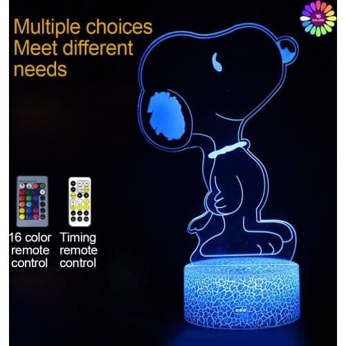 Puppy Pet Night Light Child Kids Night Light Personalized Gift Room Ornaments Kawaii Bedside Lamp USB 3d Childrens Desk Modern