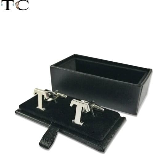 New! Hot! High Quality Black Faux Leather Small Cufflinks Box 30pcs/lot 8x4x3cm Size Classical Fashion Gift Boxes For Men