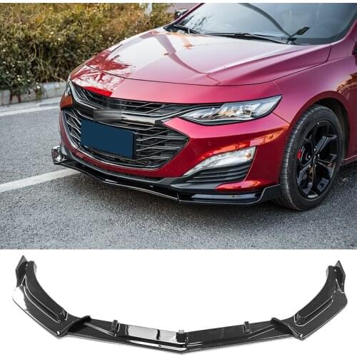 Front Bumper Splitter Lip Diffuser Carbon Surface Spoiler Skirt Body Kit For Chevrolet Malibu 2016 17 18 19 20