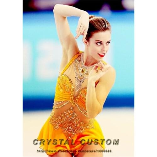 Custom Figure Skating Dresses For Girls Fashion New Brand Competition Ice Skating Dress DR3344