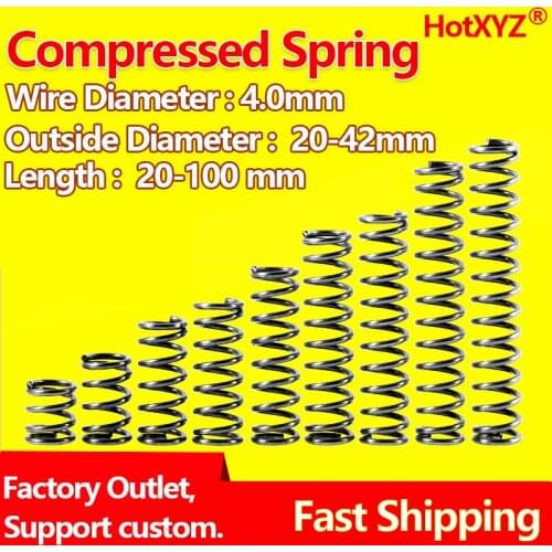 Spot Pressure Spring Compressed Spring Return Spring Release Spring Wire Diameter 2.0mm Outer Diameter 22mm