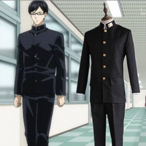 Sakamoto Desu ga? Sakamoto Cosplay Costume Class 3 Grade 2 Black Uniform Japanese School Uniforms Halloween Party Wear