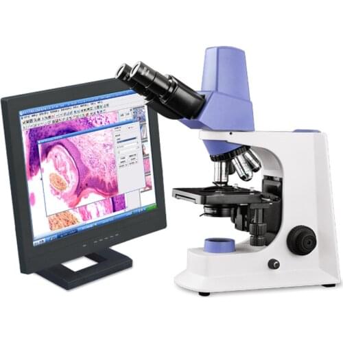 SMART-e320/500 5MP usb trinocular microscope with camera