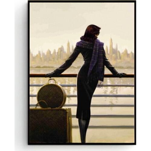 Modern Oil Painting HD Print Home Decor Unframed Canvas Printings Living Room Poster Wall Art Picture Woman and Man