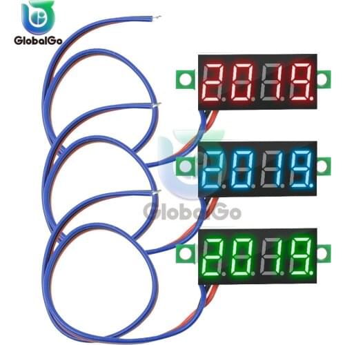 0.36 inch Mini DC LED Digital Voltmeter 0-100V Voltage Meter Auto Car Motorcycle Mobile Power Voltage Tester Detector Tool 12V