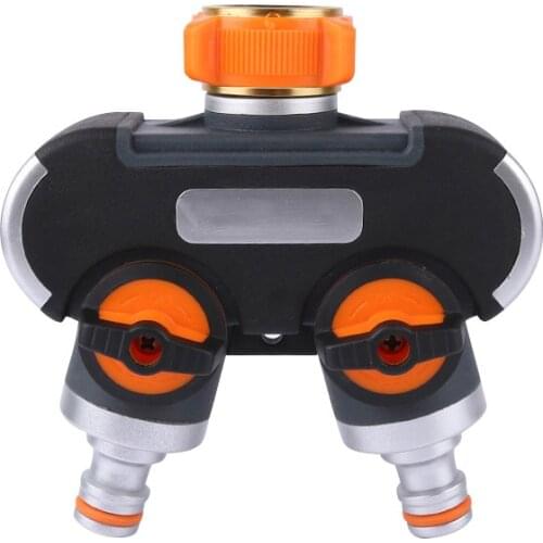 1Pcs New European-style Nipple Metal Double-pass Faucet Joint Accessories Water Splitter Watering Joint Garden Water Connector