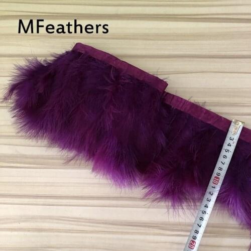 10M Fuchsia marabou feather boa trim fluffy per yard height 6-8" 15-20cm Turkey feathers Wedding party decoration apperal sewing