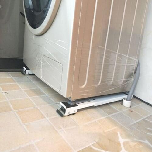 K1KA 2 Pcs Drum Washing Machine Refrigerator Mobile Base Stand Bracket Multi-function