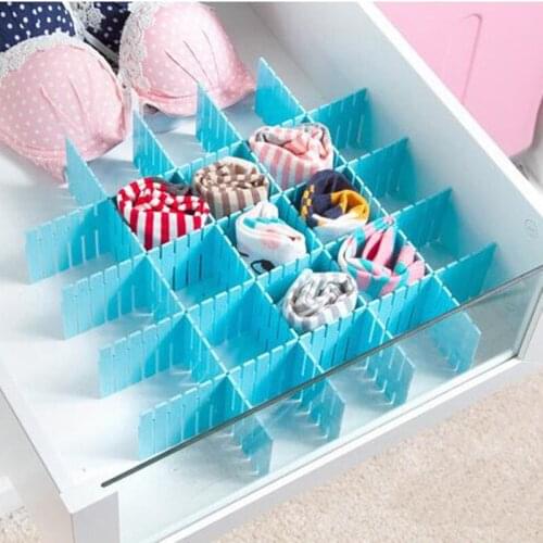 4Pcs/Lot DIY Thickened Storage Drawer Partitions Divider Board Organizing Partition Storage Box Bra Underwear Organizer YA727
