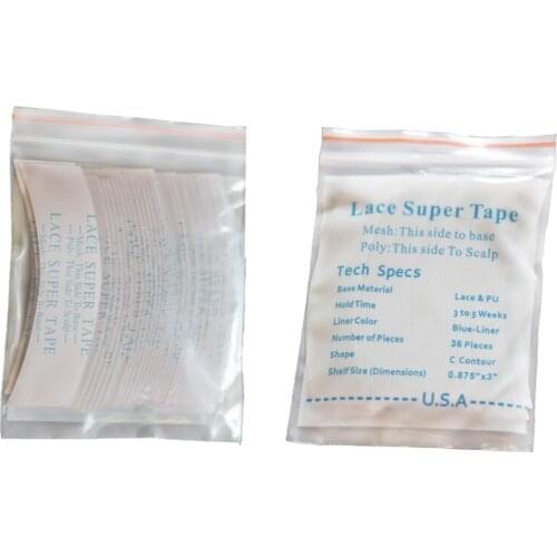Free shipping 36pc/lot , high quality lace super tape for toupees /mens wig