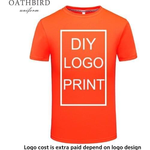 Custom logo dry fit t shirt DIY printing Quick Dry Comfortable Running Shirt Gym Sportswear drop shipping supplier