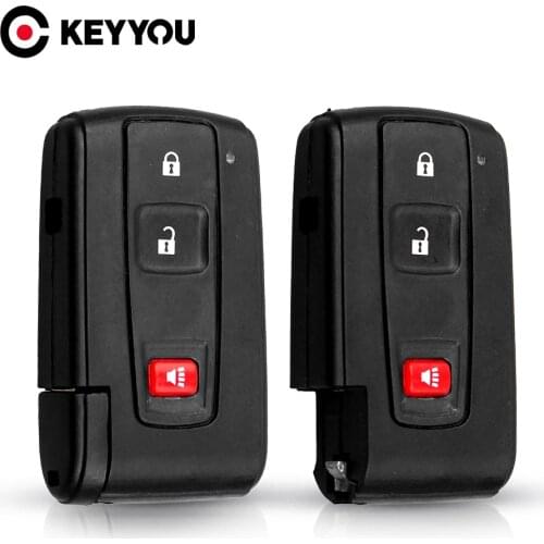 KEYYOU Remote Key Shell Case Fob Toyota Prius 2004 2005 2006 2007 2008 2009 Corolla Verso Camry With / No Blade 2+1 3 Buttons