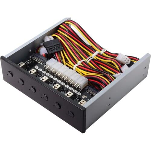 Chenyang 6 Ports Hard Disk Control System Intelligent Control Management System HDD SSD Power Switch with 5.25 CD-ROM Bay