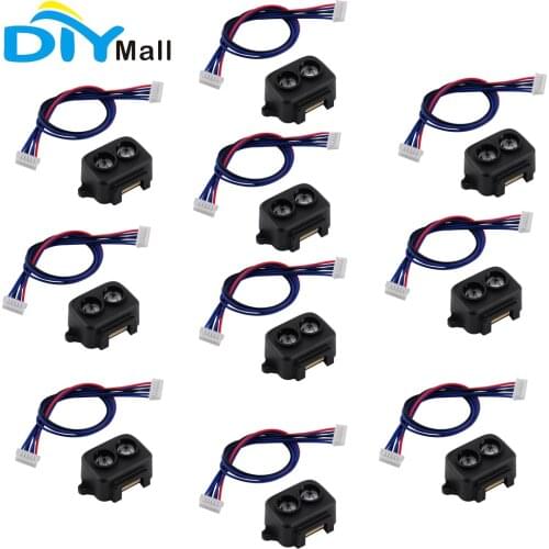 10Pcs Benewake TF-Luna LiDAR Range Finder Sensor Single-Point Micro Ranging Module 5V UART IIC Interface With 6P 1.25mm Cable