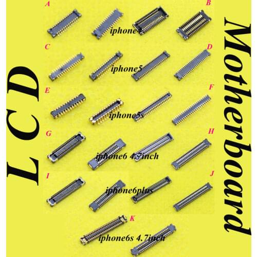 For Apple iPhone 4 4G 4S 5 5S 6 6S 4.7inch Touch Screen LCD dispaly Digitizer PCB Board FPC Connector Plug on the Motherboard