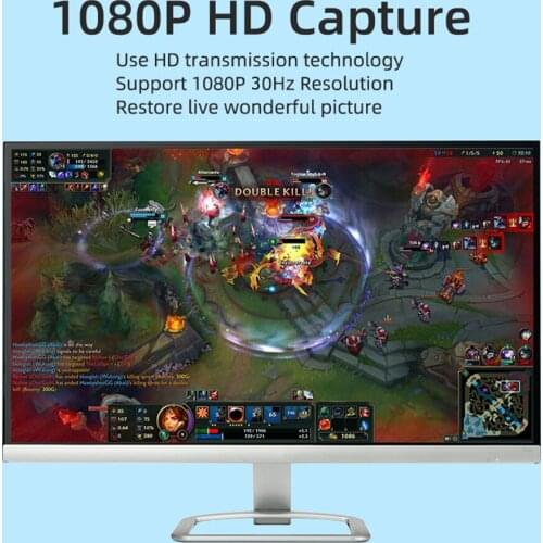 Video Capture Card 4K USB2.0 HDMI-compatible Grabber Record Box Households Computer Safety Parts for OBS HD Camera Recording