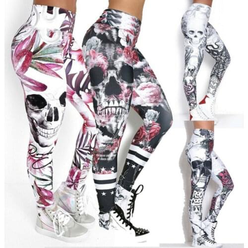 Frauen Sport Yoga Leggings Laufen Gym Workout Hosen Fitness Stretch Hosen 2019 New Basic High Waist Print Pants