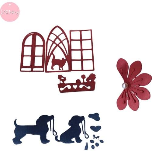 Metal Die Cut Craft Cutting Dies Card Making Dog and Door Knives For Cutting Scrap Scrapbook Crafts Paper Punch Metal Molds
