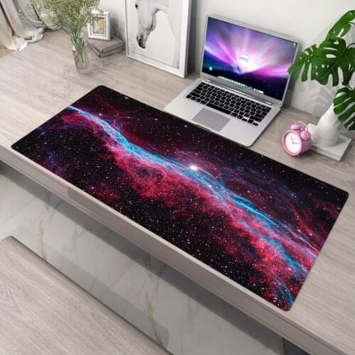 Cute Mousepad Starry Sky Mouse Pads Anime Mat Computer Pad Diy Gaming Desk Accessories Kawaii Cheap Laptop Gamer Gamers MouseMat