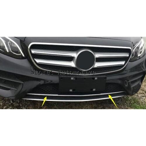 Car modification ABS Front Bottom Grill Grid Grille Bumper upper Cover Trim 1pcs for Benz E Class W213 Coupe 2016 2017