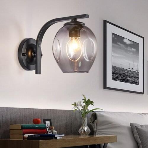 Wall lamp sitting room the bedroom of the head of a bed corridor light dining-room decorate wall lamp glass wall lamp
