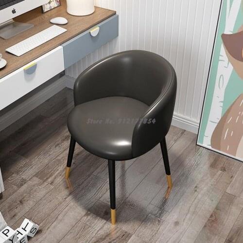 Nordic dining chair modern minimalist net red book chair casual home chair light luxury restaurant hotel back chair makeup chair