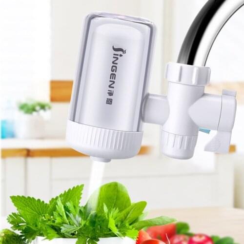 Tap Water Purifier Kitchen Faucet Washable Ceramic Percolator Mini Water Filter Filtro Rust Bacteria Removal Replacement Filter