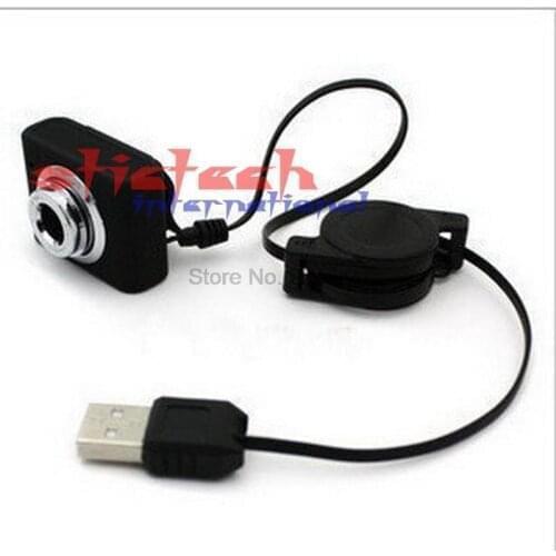 By dhl or ems 200 pieces High definition CMOS color sensor USB 5M Retractable Clip WebCam Web Camera Laptop