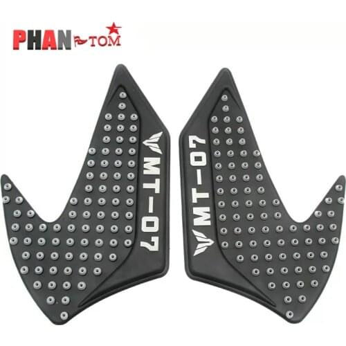 4 colour Motorcycle Tank Traction Pad Side Gas Knee Grip Protector Anti Slip Sticker For YAMAHA MT-07 MT07 Motorcycle