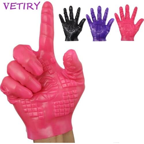 Sex Gloves Magic Palm Hand Masturbation Erotic Clitoris Stimulator Female Masturbation Breast Nipple Massage Sex Toys For Couple