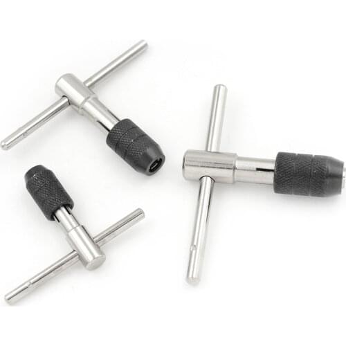 T Type Machine Hand Tap Wrench Screw Thread Taps Reamer M3-M6(1/8"-1/4") Screw Tap Holder Hand Tool