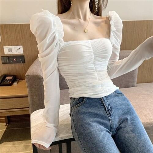 Белые блузки YMXJYWL China At AliExpress