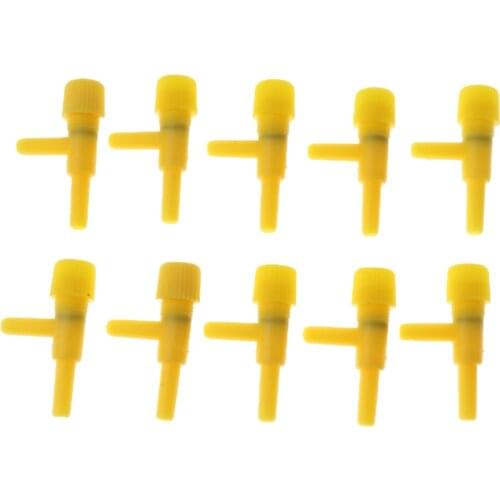10 Pcs Plastic Airpump Splitter Air Flow Speed Control Valve Aquarium Air Valve Connector