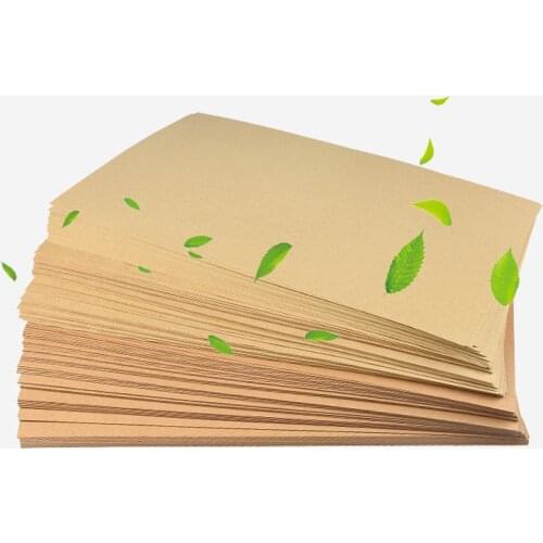 100 Sheets A4 Size Natural Brown Kraft Paper Writing Drawing Scrapbooking Kraft Paper Making Craft Paper DIY Handmake Paperboard