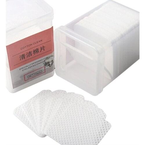 170Pcs Eyelash Glue Wipes Cloth Remove Cotton Pad Glue Bottle Mouth Wipes Cleaning Removal Cotton Pads
