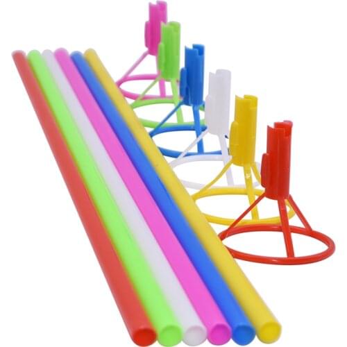 5/10pcs 40cm Plastic Rod with Cup Aluminium Foil Balloon Stick Bobo Balloons Holder Wedding Birthday Party Balloon Accessories