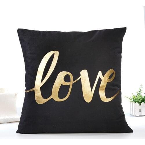 Geometric Stamping Black Throw Pillow Sofa Cushion Covers Pillow Case Pillow Cushions Pillowcase Bed Home Decoration 45cmx45cm