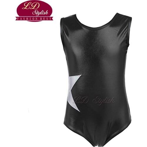 Girls Black Ballet Leotards Clothing Stage Performance Competition Dance Skirt Children Dancewear Dancing Practice Dresses